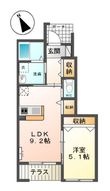 パークサイドもみじの間取図