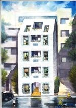 アールヒルズ日本橋の外観