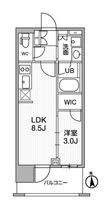 シーズンフラッツ新御徒町イーストの間取図