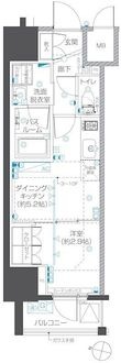 写真:ZOOM本郷 10階1002の間取図