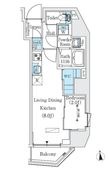 プライムブリス新御徒町の間取図