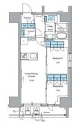 ルフォンプログレ上野御徒町の間取図