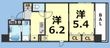 プレサンス昭和通ESRISEの間取図