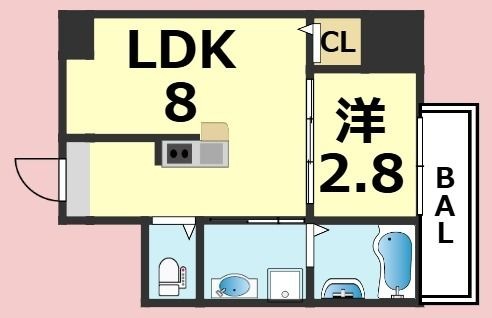 拡大写真:エヌエムキャトフヴァンユイット 9FAの間取り