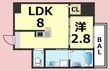 エヌエムキャトフヴァンユイットの間取図