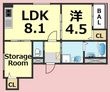 写真：ハルカス武庫川3階の間取図