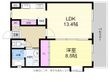 広島市東区牛田早稲田1丁目の間取図