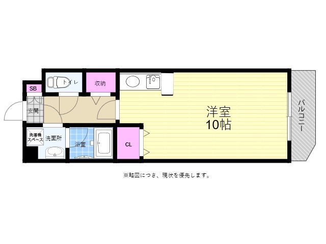 拡大写真:舟入FLATS 5階506の間取り