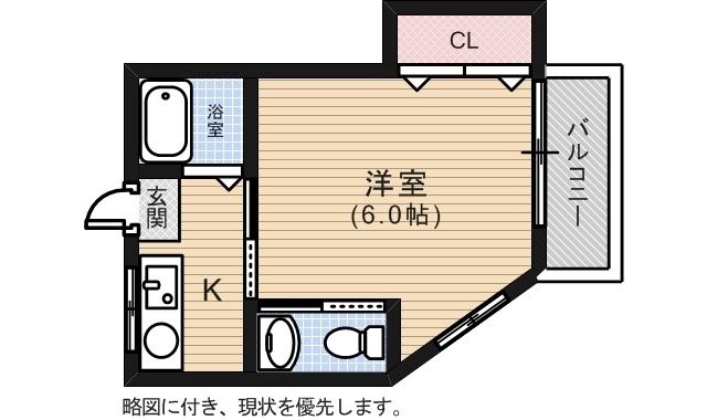 拡大写真:千田ビル 3階302の間取り
