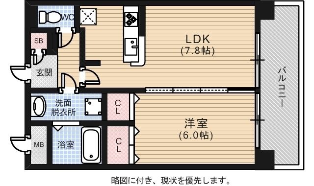拡大写真:J・grace十日市 10階1002の間取り