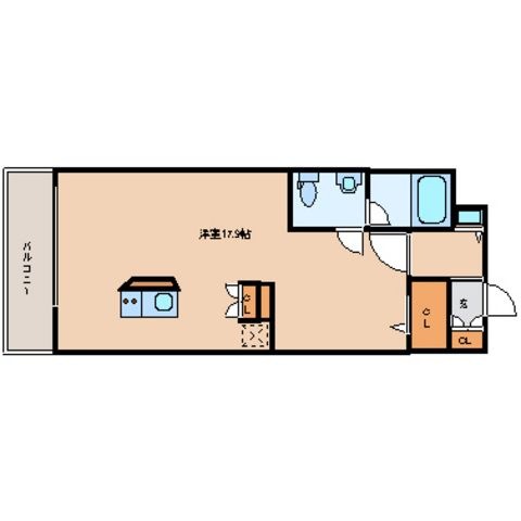 拡大写真:広島市中区舟入町 10階1002の間取り