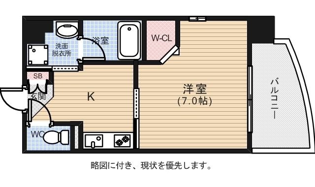 拡大写真:ルービンス十日市2 10階1002の間取り