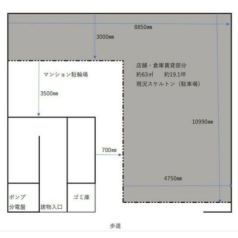 拡大写真:ザ・ステージ瑞穂1F 1Fの間取り