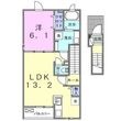 ミモザＢの間取図