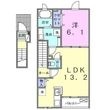 ミモザＡの間取図