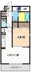 写真:ディアコートKⅡ 2階00201の間取図