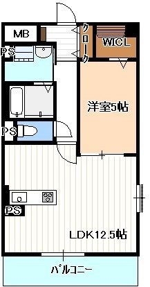 拡大写真:ファミール大津Ⅲ 3階00301の間取り