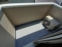 外からの目が気にならないバルコニーで洗濯物が干せます