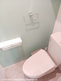 落ち着いた色調のトイレです
