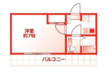 拡大写真:プロシード追浜 2階202の間取り