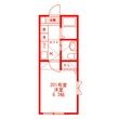 ベイルーム県立大学Bの間取図