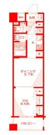 日神デュオステージ横須賀中央の間取図