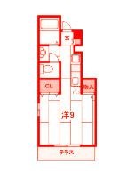 拡大写真:湘南みかさ 1階104の間取り