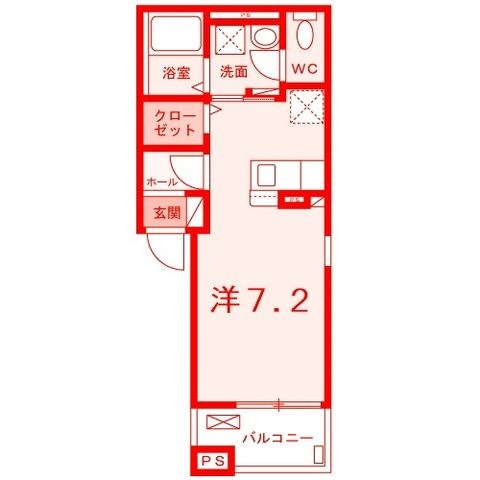 拡大写真:アイファ 3階302の間取り