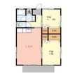 富岡町貸家東の間取図