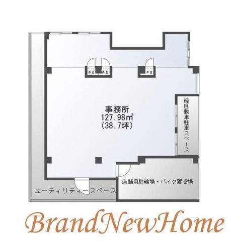 拡大写真:堺市北区北花田町4丁 1階1の間取り