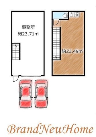 拡大写真:堺市堺区戎島町1丁 1階Dの間取り