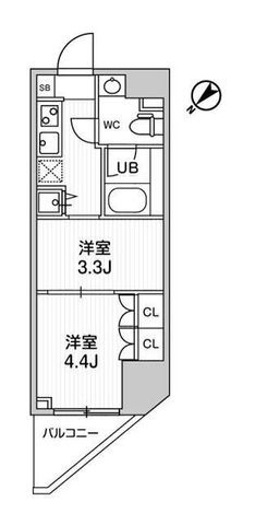 拡大写真:・ARKMARK巣鴨sta. 6階601の間取り