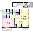 プロムナードAの間取図