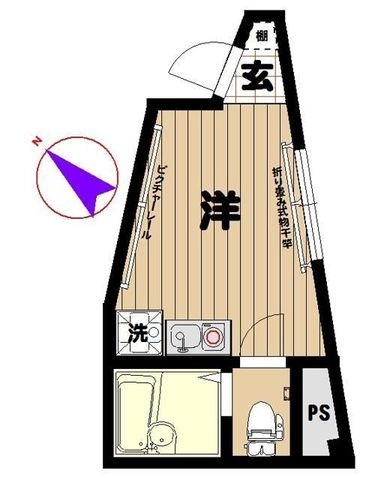 拡大写真:フォルム池袋プレミアム 2階201の間取り