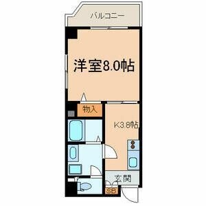 拡大写真:富栄ビル 5階501の間取り