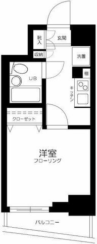 拡大写真:メインステージ御茶ノ水 2階202の間取り