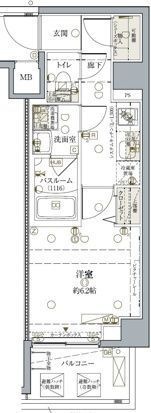 拡大写真:クレヴィスタ板橋ときわ台 2階208の間取り