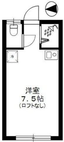 拡大写真:クレセール田端 2階201の間取り