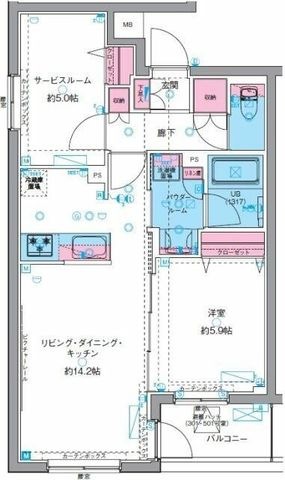 拡大写真:GENOVIA西高島平Ⅱ 2階201の間取り