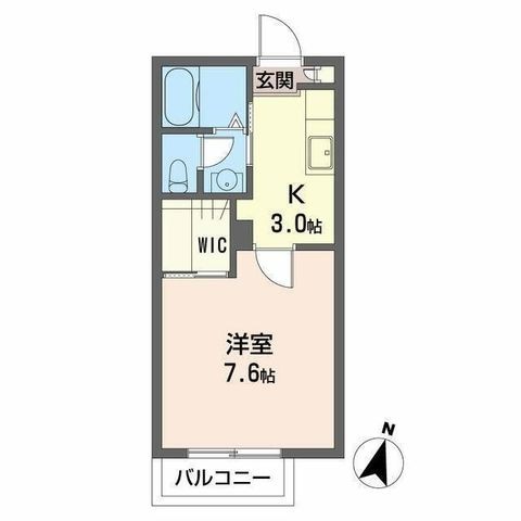 拡大写真:perfavore 1階103の間取り