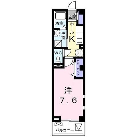 拡大写真:ヒルメゾン 2階231の間取り