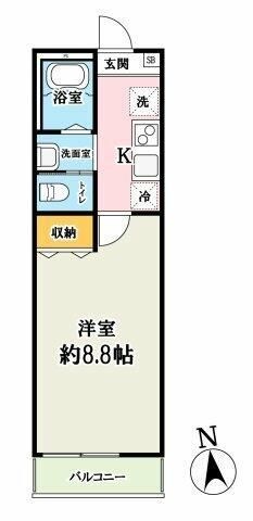 拡大写真:ベストみずほ台Ⅱ 3階334の間取り