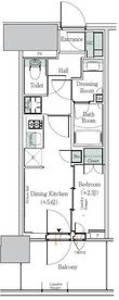 ONE ROOF RESIDENCE NISHINIPPORの間取図