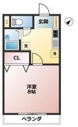 シマハイツⅡの間取図
