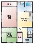 本田5丁目貸家 D棟の間取図