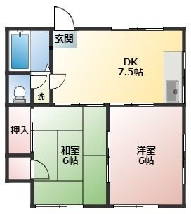 拡大写真:パルコーポ川端 1階101の間取り