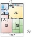 サンハイツ天野Ⅱの間取図