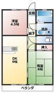 ヴェルディハイツⅢの間取図