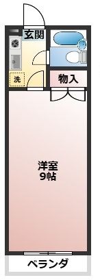 拡大写真:パークビレッジ 2階206の間取り