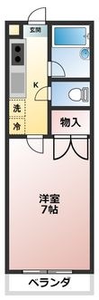 三浦ハイツⅡの間取図